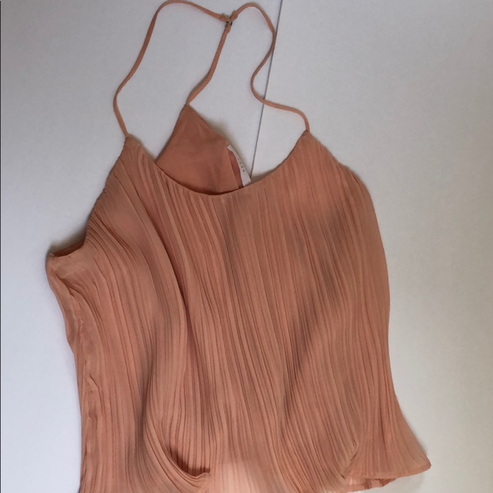LUSH peach blouse